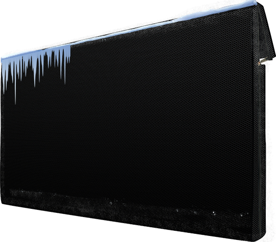 Непромокаемый материал чехла надежно защищает телевизор от грязи и пыли